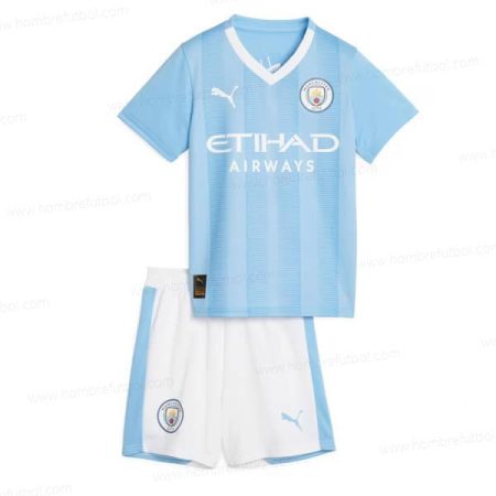 Camiseta Manchester City Niños Kit de Fútbol 23/24 1a Replica