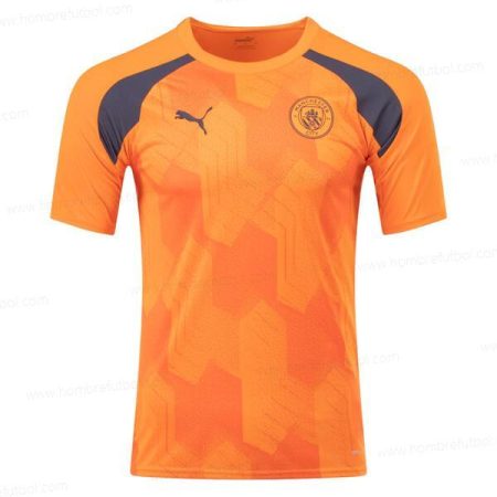 Camiseta Manchester City Pre Match Training Camisa de fútbol – Naranja Replica